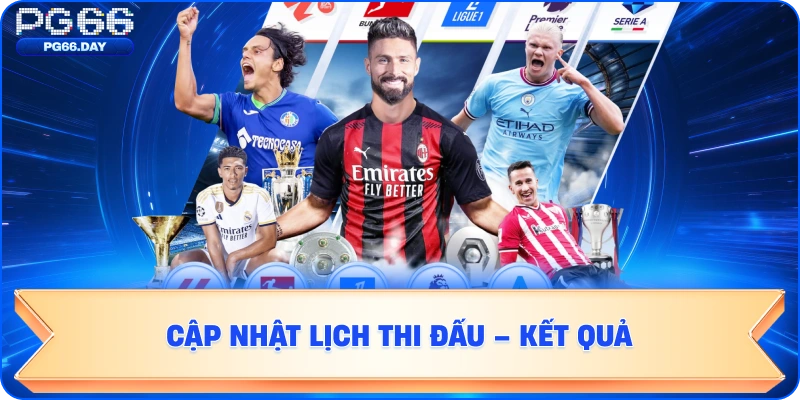 CẬP NHẬT LỊCH THI ĐẤU - KẾT QUẢ PG66